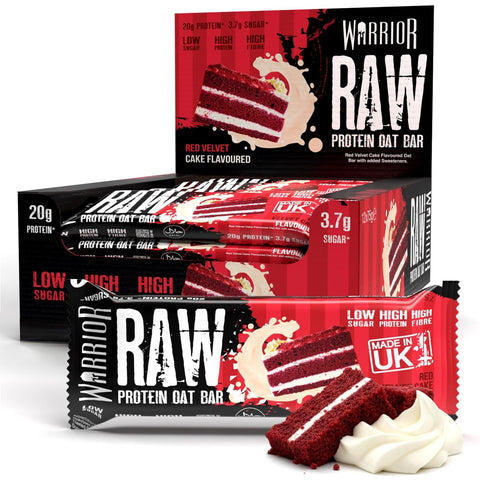 Warrior Raw Protein Flapjack 12x75g Red Velvet Cake