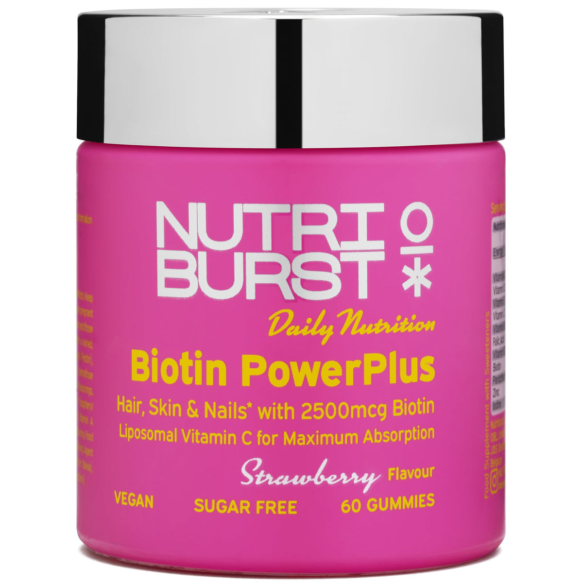 Nutriburst Biotin Powerplus 60 Gummies Strawberry
