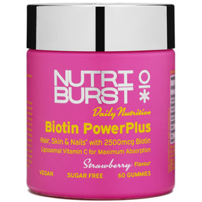 Nutriburst Biotin Powerplus 60 Gummies Strawberry
