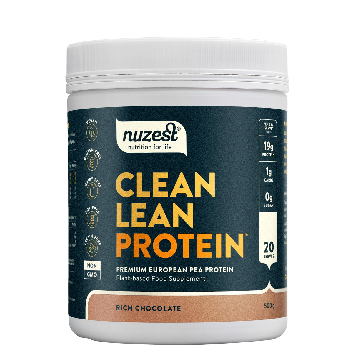 Nuzest Clean Lean Protein 500g Rich Chocolate — Nuzest — image 1