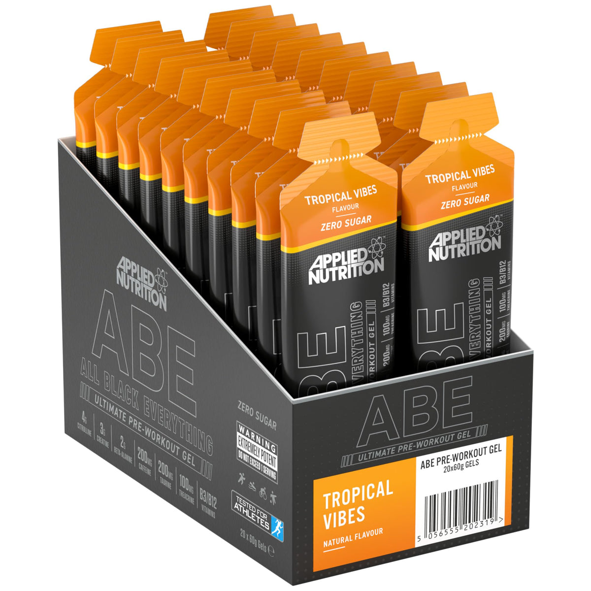 Applied Nutrition ABE (All Black Everything) Pre Workout Gel 20x60g Tropical