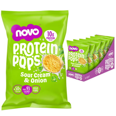 Novo Nutrition Novo Protein Pops 6x45g Sour Cream & Onion