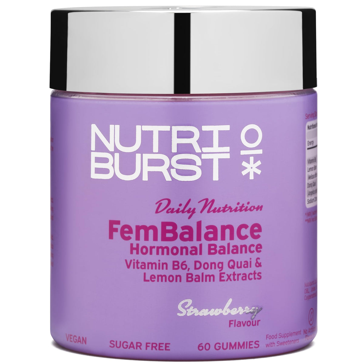 Nutriburst Fembalance 60 Gummies Strawberry