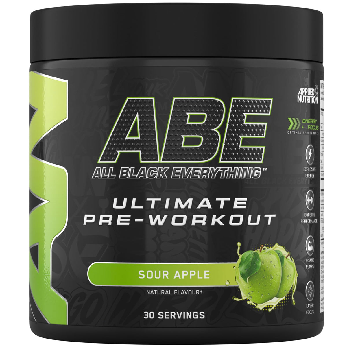 Applied Nutrition ABE (All Black Everything) 375g Sour Apple