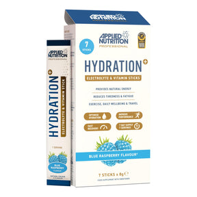 Applied Nutrition Hydration+ Electrolyte & Vitamin Powder Sticks 7x8g Blue Raspberry