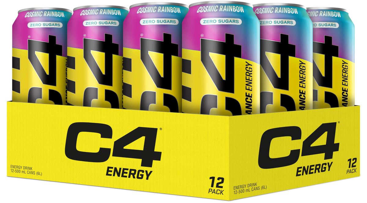 Cellucor C4 Performance Energy Carbonated RTD 12x500ml Cosmic Rainbow