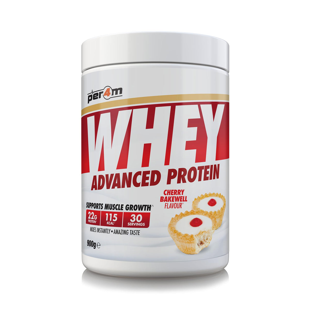 Per4m Advanced Whey Protein 900g Cherry Bakewell