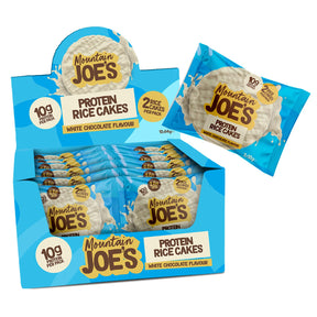 Mountain Joes Rice Cake 12x64g White Chocolate