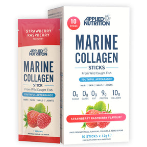 Applied Nutrition Marine Collagen Sticks 12x12g Strawberry Raspberry