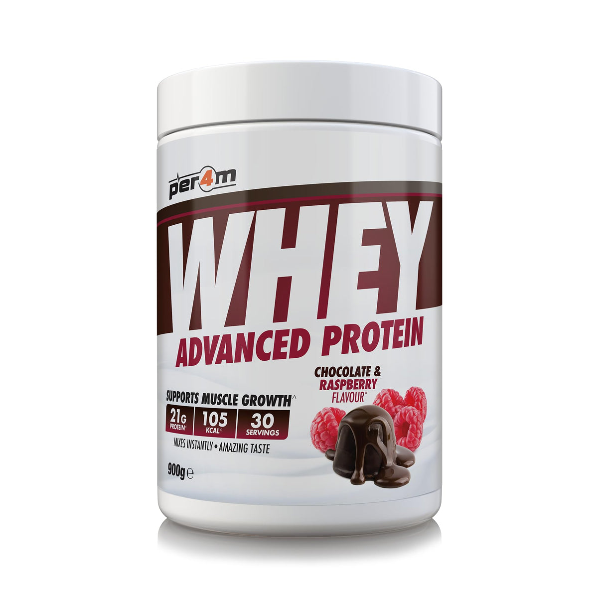 Per4m Advanced Whey Protein 900g Chocolate & Raspberry