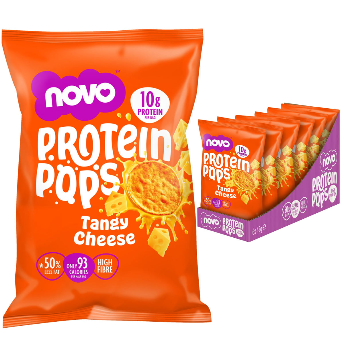 Novo Nutrition Novo Protein Pops 6x45g Tangy Cheese