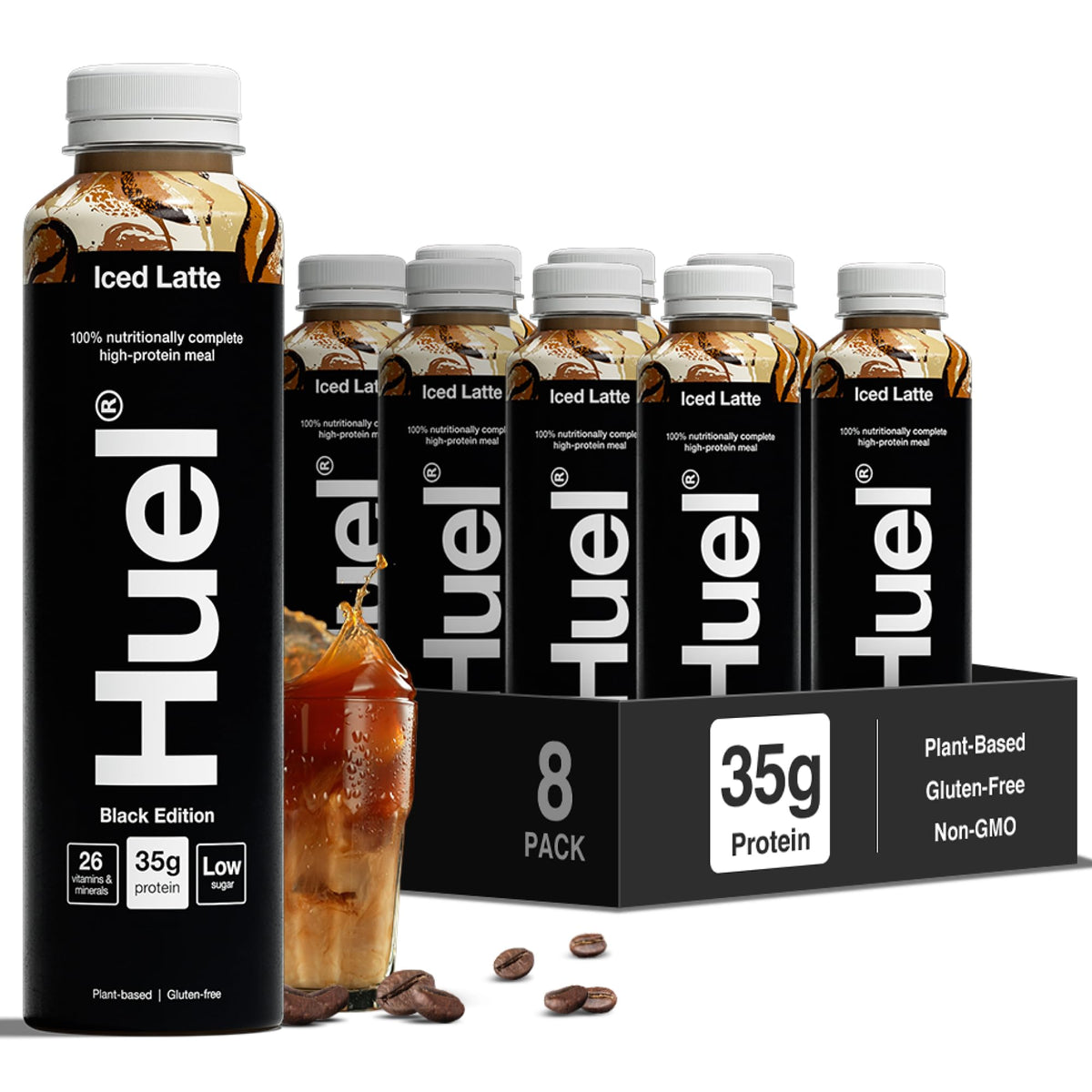 HUEL Ready-to Drink Black Edition 8x500ml Iced Latte