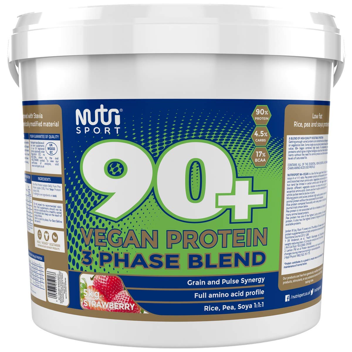 NutriSport 90+ Vegan Protein 5kg Chocolate