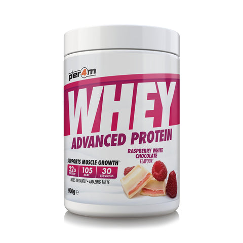 Per4m Advanced Whey Protein 900g Raspberry White Chocolate
