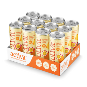 Activit Sparkling Vitamin Water - Mango & Passionfruit - 12x330ml