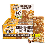Lenny & Larrys The Complete Cookie-fied BIG Bar 12x90g Peanut Butter Chocolate Chip