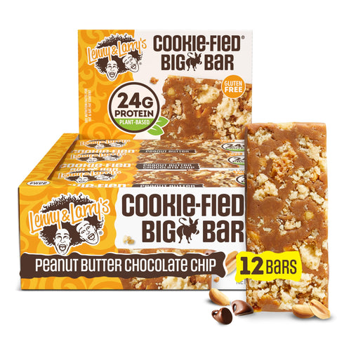 Lenny & Larrys The Complete Cookie-fied BIG Bar 12x90g Peanut Butter Chocolate Chip