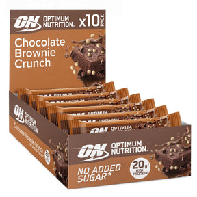 Optimum Nutrition Crunch Bar 10x65g Choc Brownie