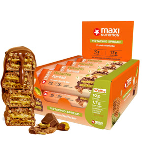 MaxiNutrition Protein Waffle Bar 12x40g Pistachio Spread