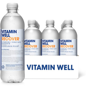 Vitamin Well Recover 12x500ml Peach & Elderflower