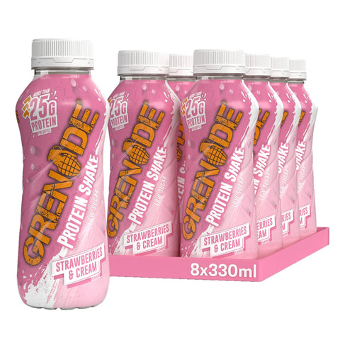 Grenade Protein Shake 8x330ml Strawberries & Cream
