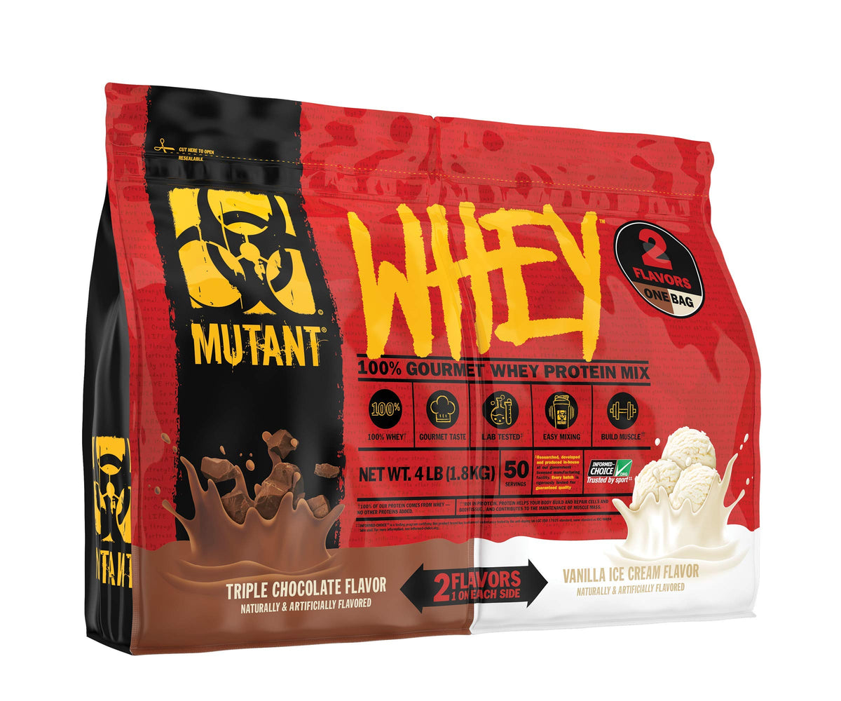 Mutant Whey Dual Chamber 1.8kg Triple Chocolate & Vanilla Ice Cream