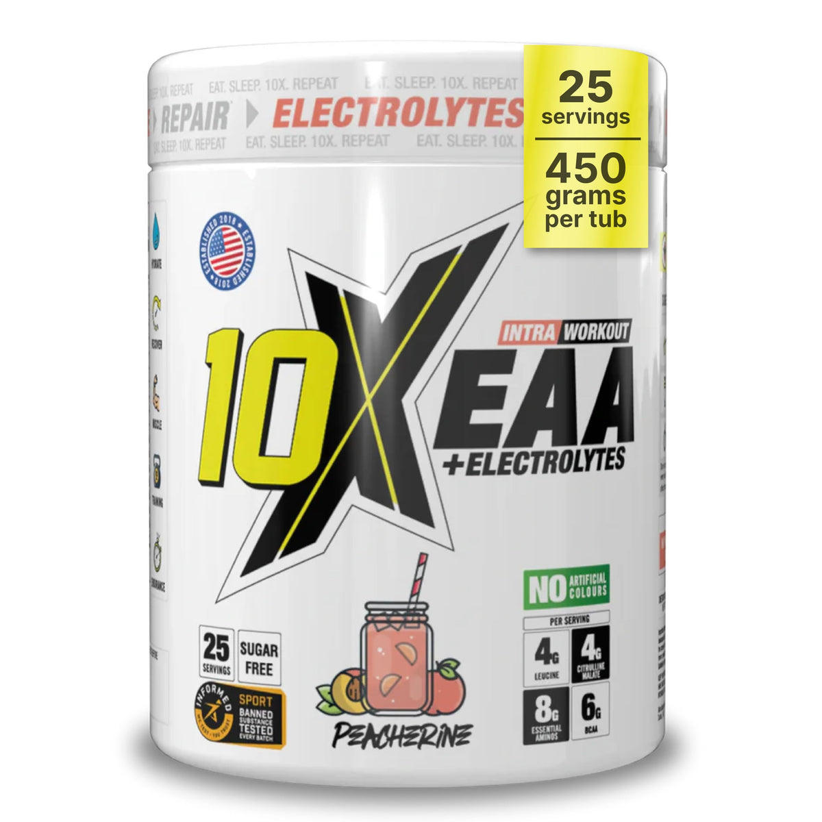 10X Athletic EAA 450g Peacherine
