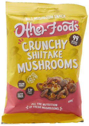Other Foods Mushroom Crisps 8x40g Crunchy Shiitake Mushrooms