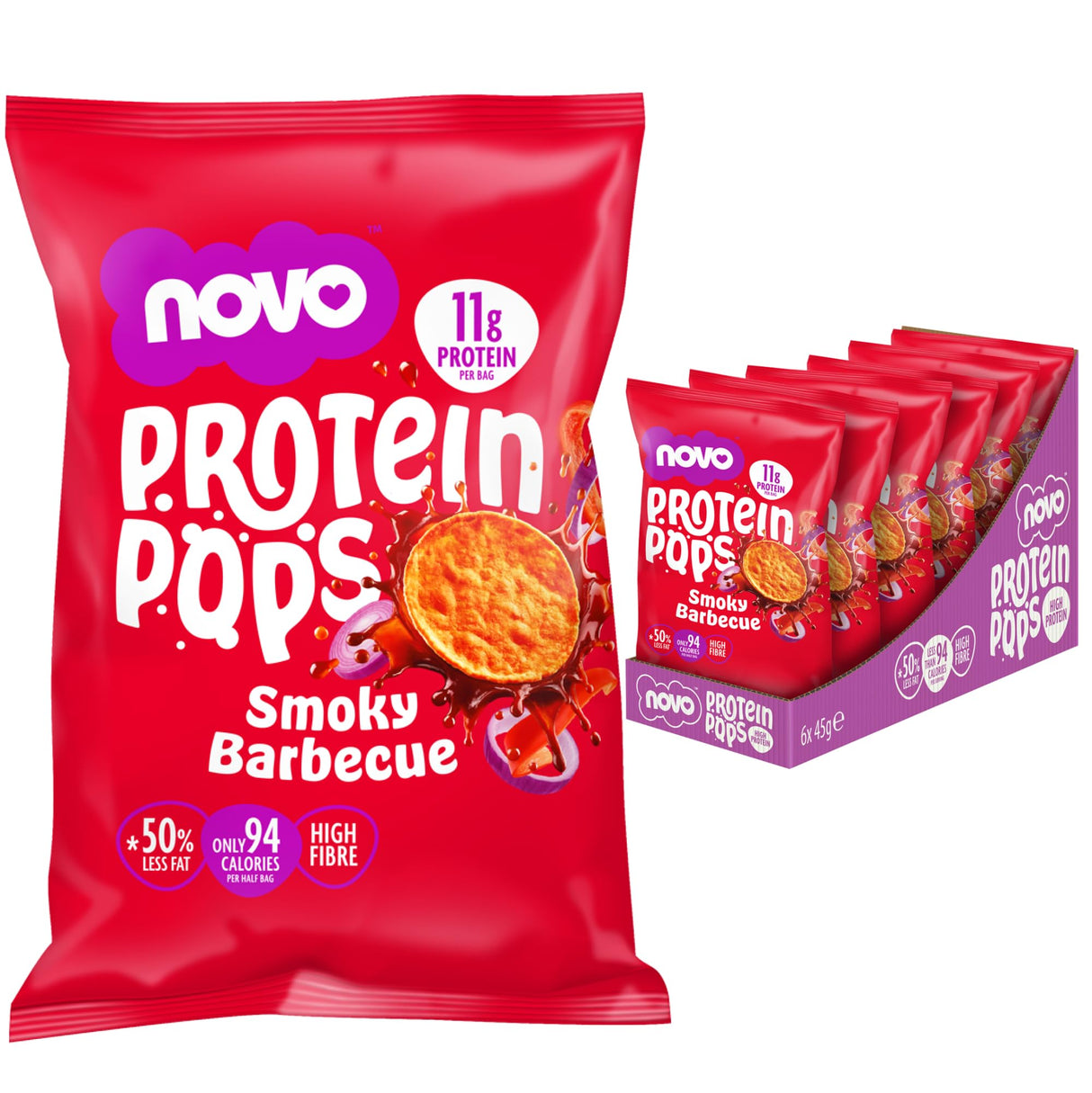 Novo Nutrition Novo Protein Pops 6x45g BBQ