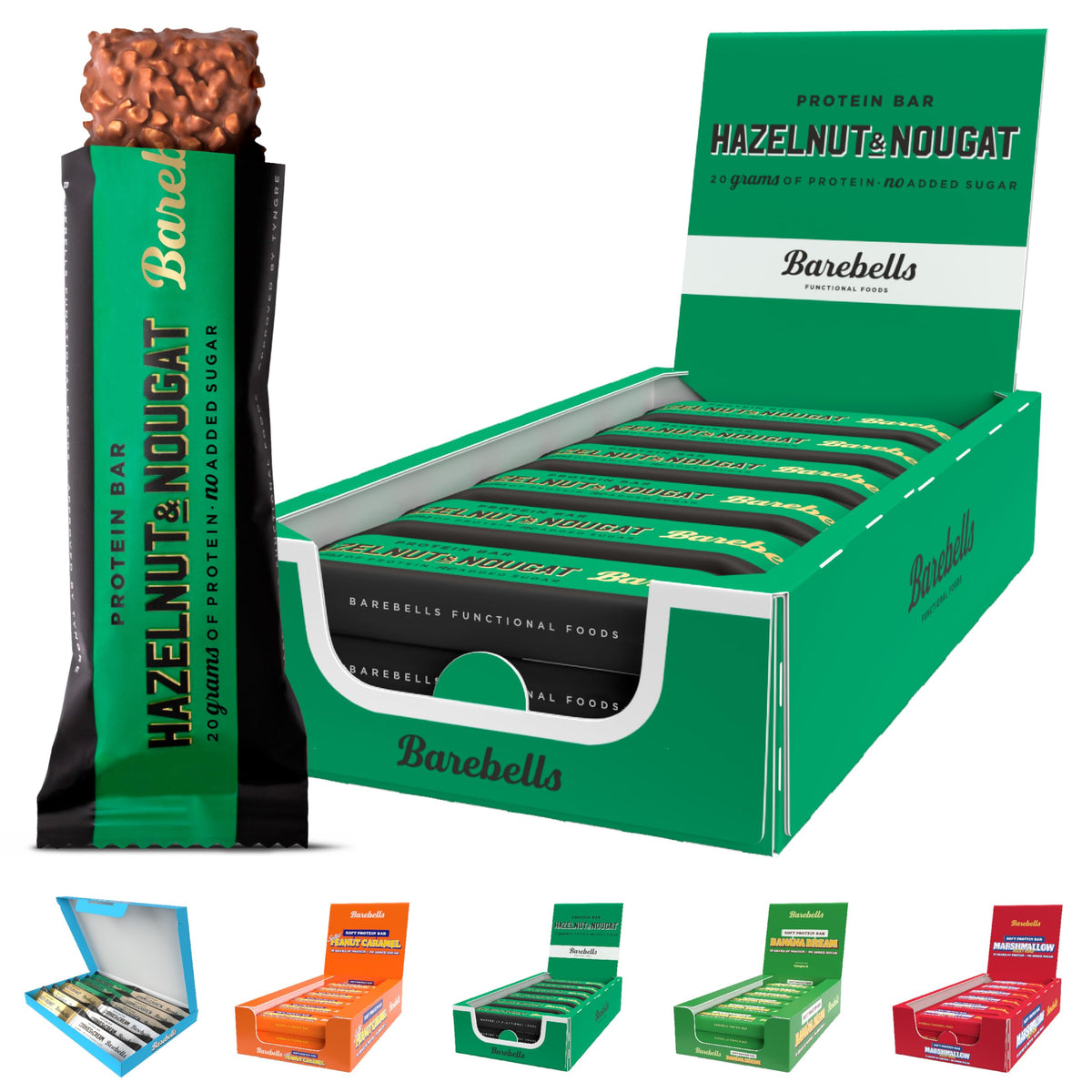 Barebells Protein Bar 12x55g Hazelnut & Nougat