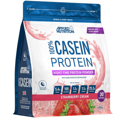 Applied Nutrition Casein 900g Strawberry & Cream