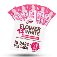Flower & White Meringue Bar 12x20g Raspberry Crumble