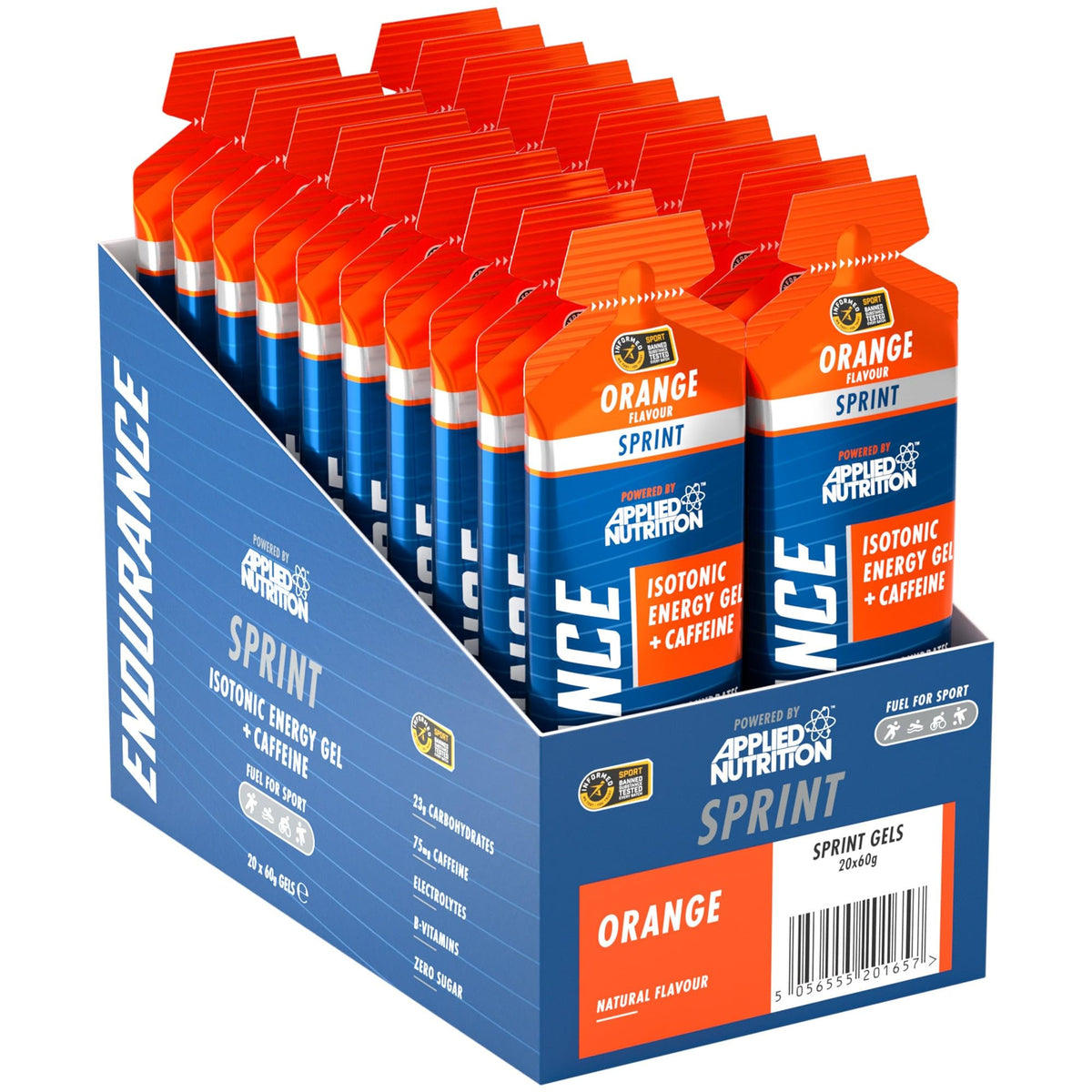 Applied Nutrition Endurance Velocity Sprint Gel 20x60g Orange