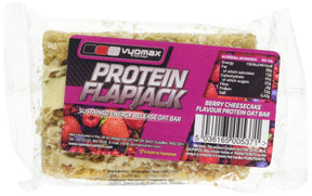 Vyomax Nutrition Protein Flapjacks 12x100g Berry Cheesecake