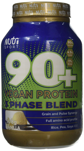 NutriSport 90+ Vegan Protein 908g Vanilla