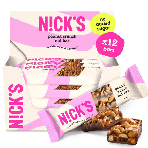 NICKS Nut Bar 12x40g Peanut Crunch