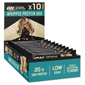 Optimum Nutrition Whipped Protein Bar 10x68g White Chocolate Salted Caramel & Peanut