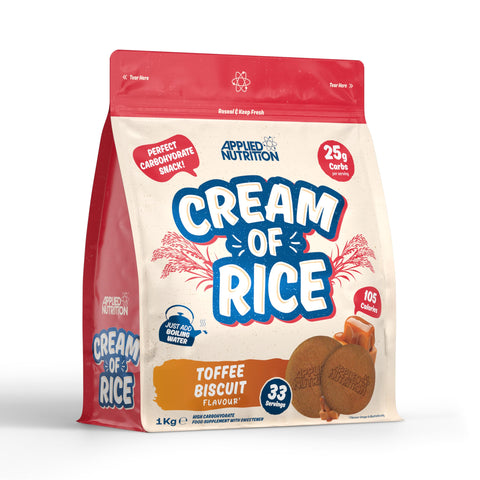 Applied Nutrition Cream Of Rice 1kg Toffee Biscuit