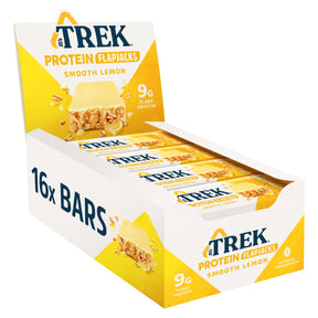 TREK Protein Flapjack 16x50g Smooth Lemon