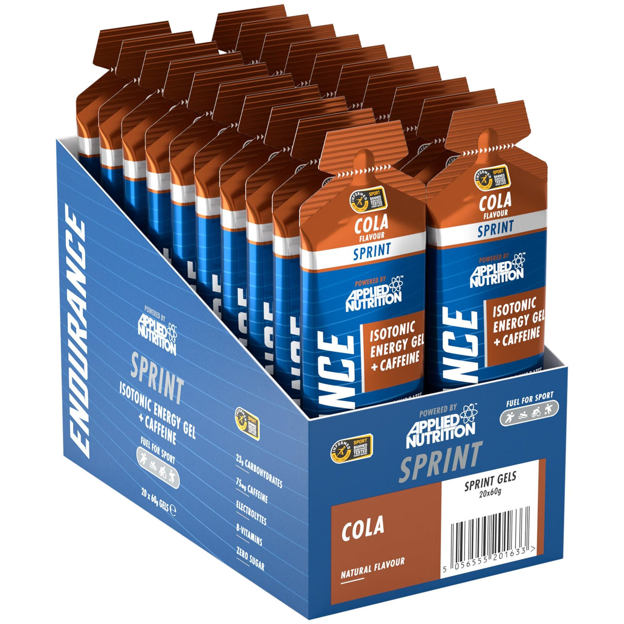 Applied Nutrition Endurance Velocity Sprint Gel 20x60g Cola