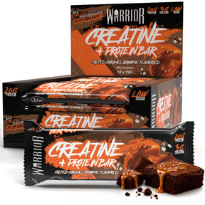 Warrior Creatine Bars 12x75g Salted Caramel Brownie