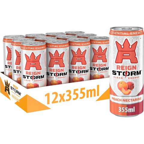 REIGN Storm 12x355ml Peach Nectarine