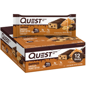 Quest Nutrition Protein Bar 12x60g Dipped Chocolate Peanut Butter