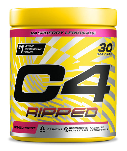 Cellucor C4 Ripped 30 Servings 180g Raspberry Lemonade