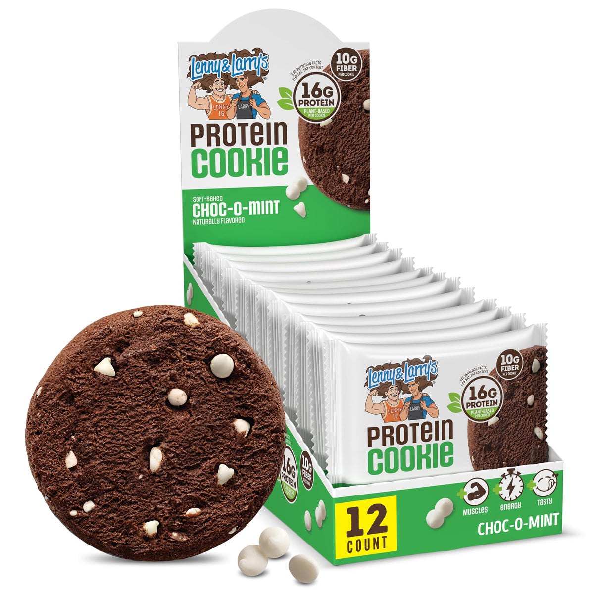Lenny & Larrys The Complete Cookie 12x113g Choc-O-Mint