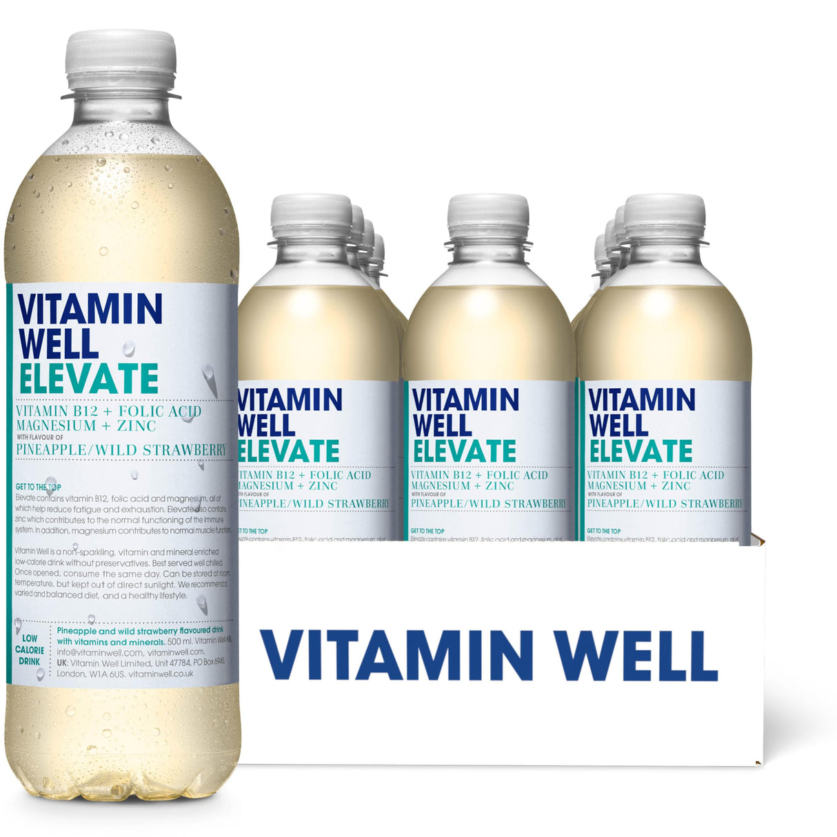 Vitamin Well Elevate 12x500ml Pineapple & Wild Strawberry