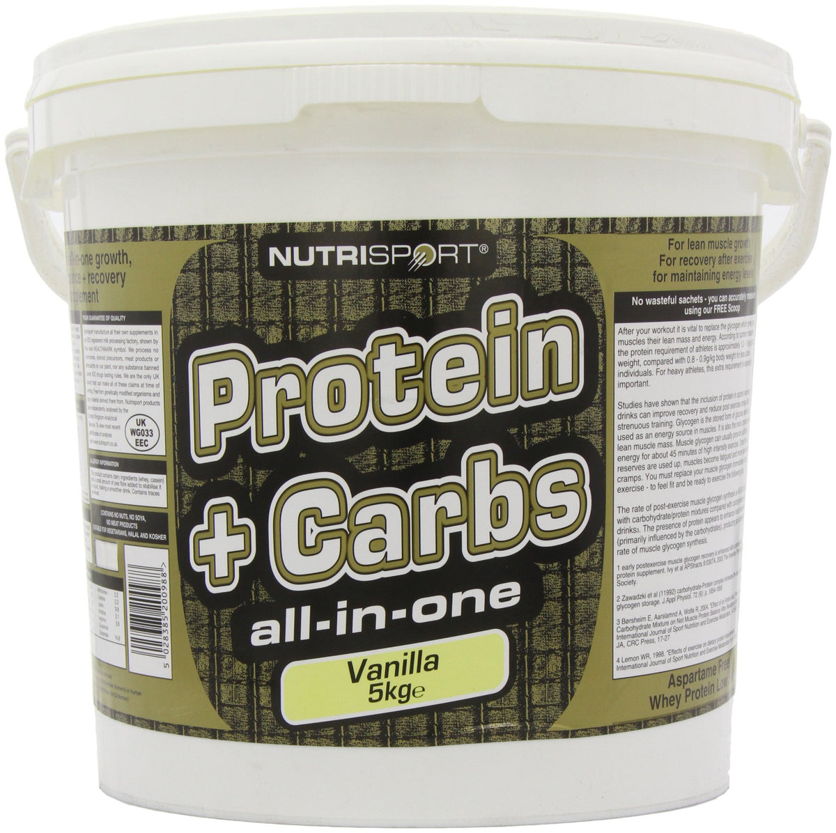 NutriSport Protein + Carbs 5kg Vanilla