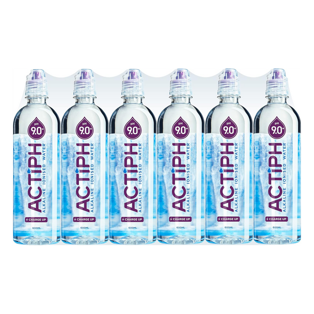 Actiph Alkaline Ionised Water - 24x600ml