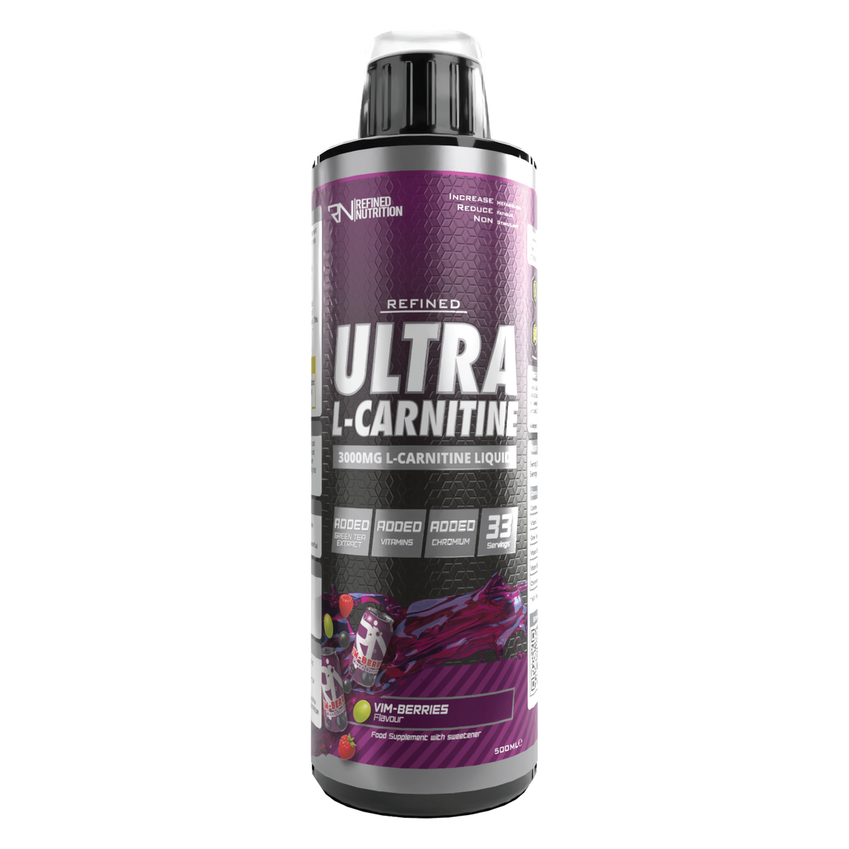 Refined Nutrition Ultra L-Carnitine - Vim-Berries - 500ml