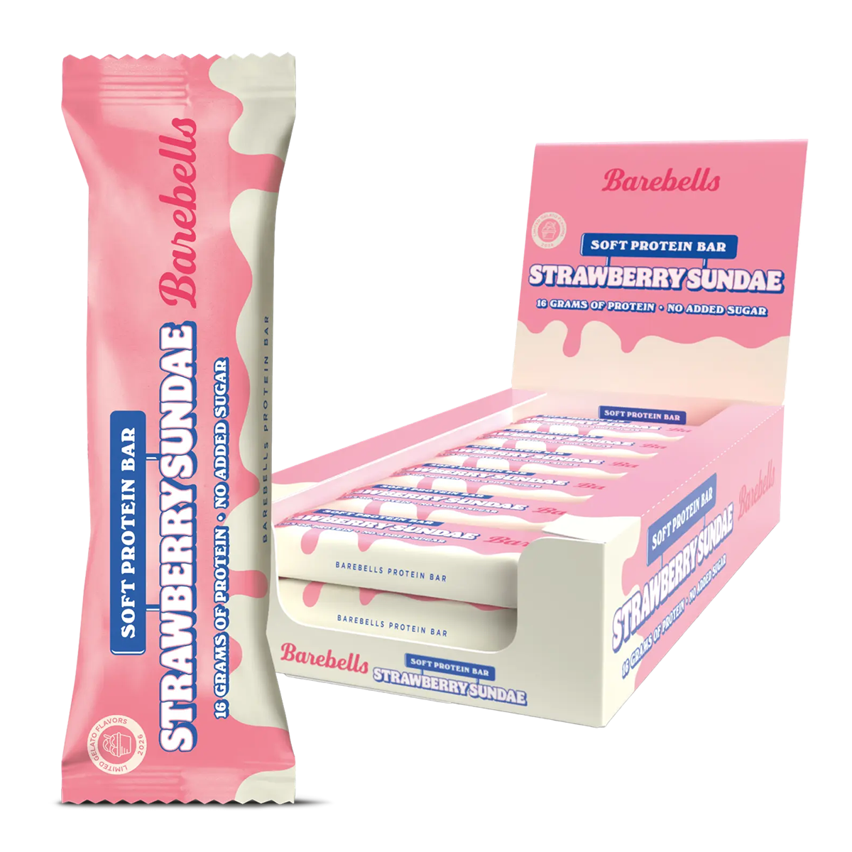 Barebells Soft Bar - Strawberry Sundae - 12x55g